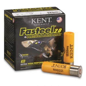 t Fasteel 2.0 Precision Plated Steel Waterfowl Shotshells 20 Gauge 3 Inch 7/8 Oz. 25 Rounds Ammo