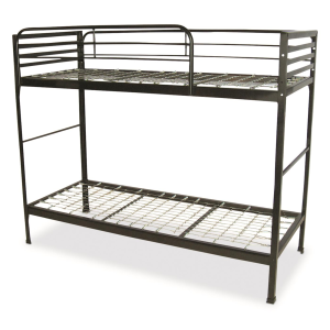 Blantex CAMP BUNK 30 x 75 Angle Steel Bunk Beds and 2 Guardrails