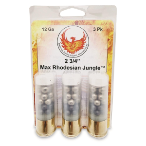 Phoenix Rising Max Rhodesian Jungle 12 Gauge 2 3/4" Mixed Buckshot 3 Rounds - Phoenix Rising