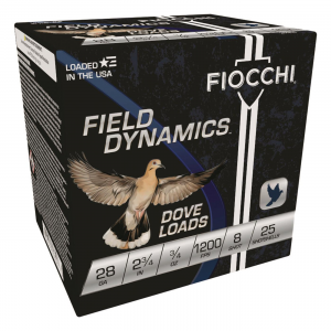 cchi Field Dynamics Dove Loads 28 Gauge 2 3/4 Inch 3/4 Oz. 25 Rounds Ammo