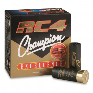 Italy RC4 Champion Excellence Target Loads 12 Gauge 2 3/4 Inch 1 Oz. 250 Rounds Ammo