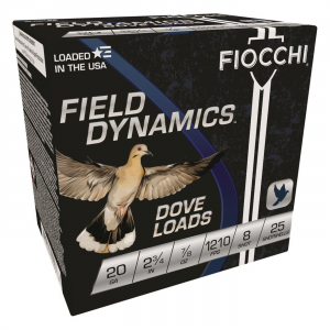 cchi Field Dynamics Dove Loads 20 Gauge 2 3/4 Inch 7/8 Oz. 25 Rounds Ammo