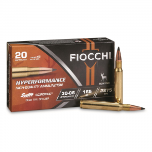 cchi Hyperformance .30-06 Spring. Swift Scirocco BTS 165 Grain 20 Rounds Ammo