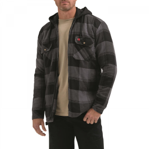 WRANGLER RIGGS Workwear Flannel Hooded Jacket