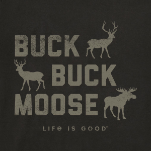 LIFE IS GOOD Men's Buck Buck Moose Long Sleeve Tee