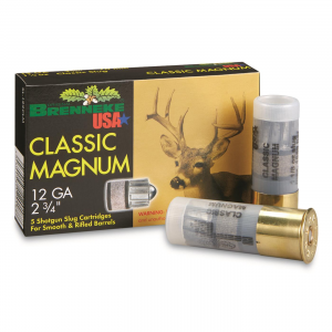 nneke Classic Magnum 12 Gauge 2 3/4 Inch 1 1/8 Oz. Rifled Slugs 5 Rds. Ammo