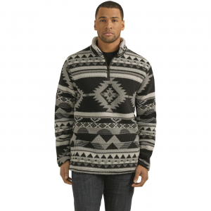 WRANGLER Men's Heavyweight Quarter-Zip Sherpa Pullover
