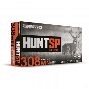 o Inc. HUNT SP .308 Winchester Hornady InterLock SP 165 Grain 20 Rounds Ammo