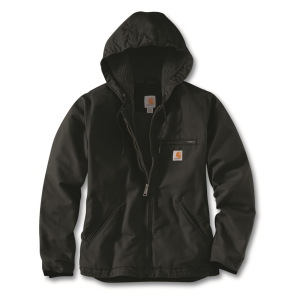 CARHARTT Women's Washed Duck Sherpa-lined Hooded Jacket