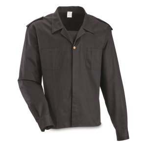 Italian Navy Surplus Long Sleeve Deck Shirt New