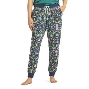 LIFE IS GOOD Women's Nordic Fox Pattern Snuggle up Sleep Joggers