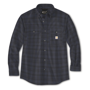 CARHARTT Midweight Chambray Long-Sleeve Plaid Shirt