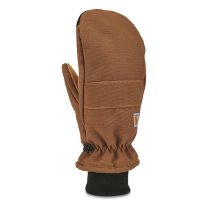 Carhartt Women's Insulated Duck Synthetic Leather Knit Cuff Mitts