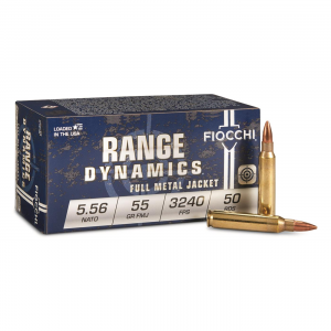 cchi Range Dynamics 5.56 NATO/.223 Rem. FMJ-BT 55 Grain 50 Rounds Ammo