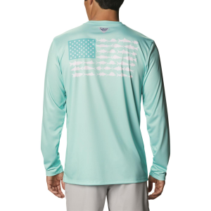 Columbia Men's Terminal Tackle PFG Fish Flag Long Sleeve Shirt - Columbia