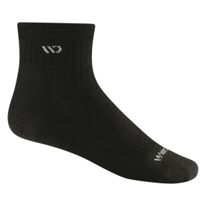 WIDE OPEN BY DARN TOUGH Darn Tough Men's Solid Cushioned Quarter Socks