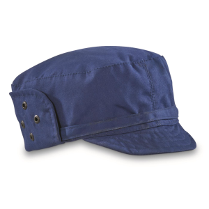 Serbian Military Surplus Blue Waterproof Field Caps 4 Pack Used