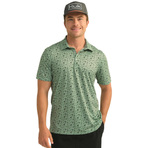 Huk Backyard Pursuit Printed Polo Shirt - Huk