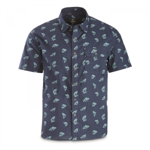 GUIDE GEAR Men's Trout & Salmon Short Sleeve Button Up Shirt