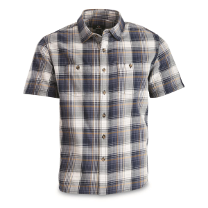 GUIDE GEAR Men's Plaid Short Sleeve Button Up Shirt