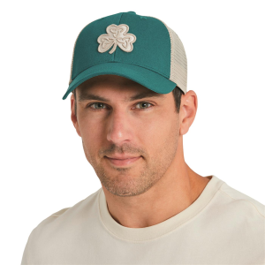 LIFE IS GOOD Lucky Shamrock Trucker Hat