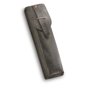 Italian Military Surplus Leather Uzi Magazine Pouch Used