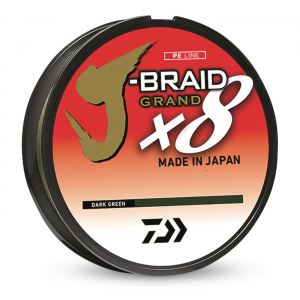 DAIWA J-Braid x8 Grand Braided Line 300 Yards Dark Green