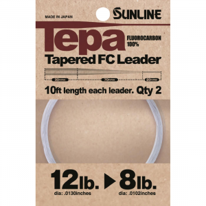 SUNLINE Tepa Tapered Fluorcarbon Leaders 2 Pack