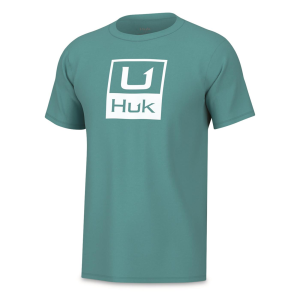 Huk Stacked Logo Short Sleeve Tee - Huk
