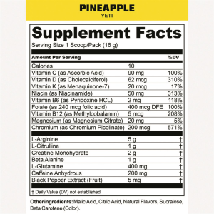 MTN OPS YETI Powerful Pre-Workout