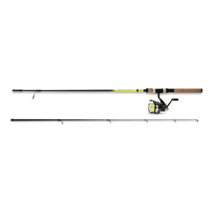 Daiwa D-Shock II Spinning Rod and Reel Combo with J-Braid 4X Yellow Line - Daiwa