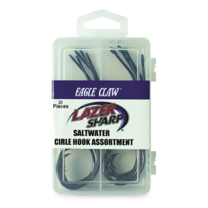 Eagle Claw Saltwater Circle Hook Assortment Kit 20 Pieces - Eagle Claw