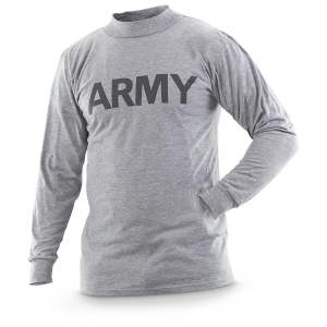 U.S. Military Surplus Army Long Sleeve T-Shirt New - Surplus