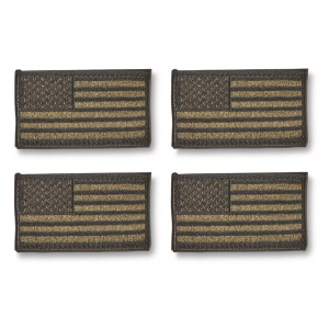 FIRE FORCE U.S. Military Surplus FireForce U.S. Flag Patch with Hook-and-Loop Back 4 Pack New
