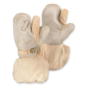 British Military Surplus Canvas and Leather Trigger Mitts 4 Pack New