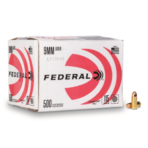 eral Champion 9mm Luger FMJ 115 Grain 500 Rounds Ammo