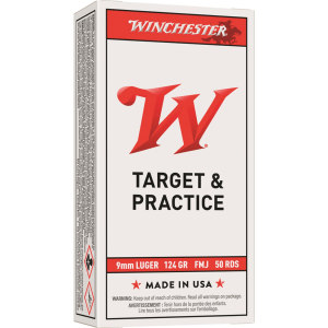 chester White Box 9mm FMJ 124 Grain 50 Rounds Ammo