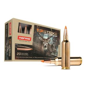 Norma Tipstrike .270 WSM Polymer Tip 140 Grain 20 Rounds ma Tipstrike .270 WSM Polymer Tip 140 Grain 20 Rounds Ammo