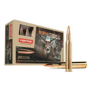 Norma Tipstrike .270 Winchester Polymer Tip 140 Grain 20 Rounds ma Tipstrike .270 Winchester Polymer Tip 140 Grain 20 Rounds Ammo