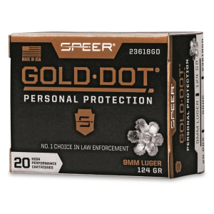 er Gold Dot 9mm GDHP 124 Grain 20 Rounds Ammo
