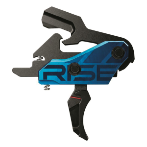 Rise Armament RISE Armament Blitz Defense G2 Slide-and-Snap Trigger AR-15/AR-10/AR9 Curved Blade Black Base - $199.99 at Sportsman's Guide