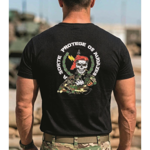 Portuguese Military Surplus Fortune Favours the Bold T-Shirt New
