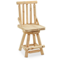CASTLECREEK Log Swivel Stool 300-lb. Capacity