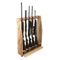 Rush Creek Creations 6 Gun Floor Rack With Storage