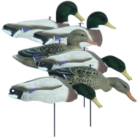Higdon(R) Magnum Full Form Shell Mallard Decoys with Flocked Heads 6 Pack