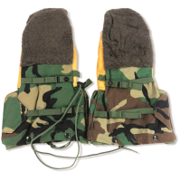 U.S. Military Surplus Arctic Mittens with Fur Backs New