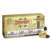 Fiocchi Cowboy Action Loads .38 S&W LRN 145 Grain 50 Rounds