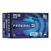 Federal American Eagle Varmint and Predator .223 Remington JHP 50 Grain 50 Rounds