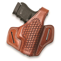 Cebeci Arms Leather Basketweave Belt-Slide OWB Pancake Holster Glock 17/22 Right Hand