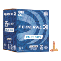 Federal Champion .22LR HP 36 Grain 525 Rounds